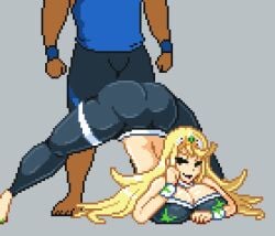 ass_on_crotch blonde_hair breasts_on_floor clapping_ass countmoxi crop_top golden_eyes huge_breasts imminent_boner imminent_bulge imminent_erection mythra mythra_(xenoblade) no_nut_november no_nut_sabotage part_4 pixel_animation pixel_art rex_(xenoblade) seductive shaking_ass teasing thick_ass thick_thighs twerking twerking_on_dick wanting_cum wanting_sex workout xenoblade_(series) xenoblade_chronicles_(series) xenoblade_chronicles_2 yoga_pants yoga_top