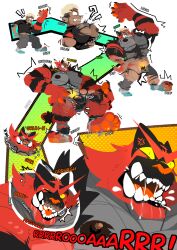 2025 abs anthro balls_outline big_muscles big_pecs bodily_fluids body_size_growth brutification bulge burning bursting_out_of_clothing claws clothed clothing cross-popping_vein detailed_bulge digital_drawing_(artwork) digital_media_(artwork) directional_arrow drooling felid feline fire fur fur_growth generation_7_pokemon genital_outline green_eyes growth hi_res huge_muscles huge_pecs human human_to_anthro incineroar male mammal markings mdcackle mostly_nude muscle_growth muscular muscular_anthro muscular_male nintendo nipples pantherine pawpads pec_expansion pecs penis_outline pokemon pokemon_(species) red_body ripping roaring saliva sequence sharp_teeth simple_background size_transformation snarling snout snout_growth solo species_transformation stripes tail tail_growth teeth tiger torn_clothing transformation transformation_sequence underwear underwear_only yellow_sclera