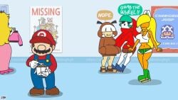 bovine cowgirl goomba goomba_girl koopa_girl koopa_troopa mario mario_(series) mario_kart mario_kart_world minus8 penguin penguin_(mario) piranha_plant piranha_plant_girl pokey_(mario) princess_peach sidestepper snowman spike_(mario) tagme video