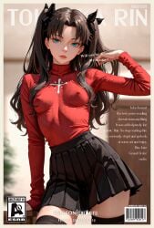 ai_generated anime_girl cute cute_girl fate_(series) female hentai nipples petite petite_body petite_breasts petite_female small_breasts solo_female stockings teen teen_girl teenage_girl tohsaka_rin uniwaifu