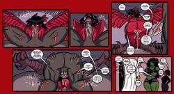 ass_focus betty_ross bird_girl bruce_banner creampied cum_drip cum_in_mouth cum_on_face cum_on_penis fat_ass fellatio hulk hulk_(series) jennifer_walters joe_fixit long_tongue marvel marvel_comics mating_press monster_cock monster_girl monster_sex penis_vein pussy_juice scratch_marks scratches scratching sharp_claws sharp_teeth she_hulk vigilante_ink