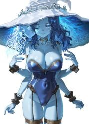 artist_request blue_skin elden_ring four_arms leotard ranni_the_witch tagme witch witch_hat
