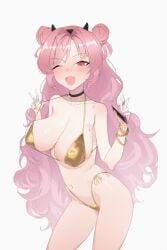 1girls almost_naked almost_nude bare_arms bare_belly bare_chest bare_hands bare_hips bare_legs bare_midriff bare_navel bare_shoulders bare_skin bare_thighs belly belly_button bikini bikini_bottom bikini_only bikini_top blue_archive blush blush_face blush_lines blushing_at_viewer blushing_female breasts busty busty_female busty_girl character_request cleavage collarbone curvaceous curvaceous_body curvaceous_female curvaceous_figure curvaceous_hips curvy curvy_body curvy_female curvy_figure curvy_hips elbows exposed_arms exposed_belly exposed_chest exposed_hips exposed_legs exposed_midriff exposed_navel exposed_shoulders exposed_skin exposed_thighs eye_closed eyebrows_visible_through_hair female female_focus female_only fingers groin hair_bun hairband happy high_resolution highres large_breasts lean_figure long_hair looking_at_viewer midriff mole mole_on_breast mostly_nude naked naked_female naked_woman narrow_waist navel nearly_nude nude nude_female nudity one_eye_closed one_eye_open open_mouth open_mouth_smile parted_lips phone pink_eyebrows pink_hair pink_hair_female posing posing_for_the_viewer practically_nude red_eyes red_eyes_female rikuhito_juusan shoulders side-tie_bikini simple_background slender_body slender_waist slim_waist smile smiley_face smiling smiling_at_viewer solo standing string_bikini swimsuit swimwear thighs tongue twin_buns upper_body wavy_hair white_background wink winking winking_at_viewer winking_eye