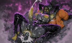 ai_generated anal armpits cum cum_in_ass deadlock feet futanari haze_(deadlock) intersex mcgold4553 valve