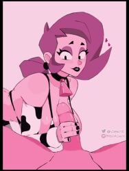 <1_second_video 1boy 1girls 3:4 animated bikini brawl_stars cow_print_bikini cowbell female handjob lola_(brawl_stars) male neck_bell painted_nails pinky_out shorter_than_10_seconds smirk straight tagme vertical_video video zargot