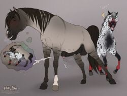 afterimage anal anal_sex animal_genitalia animal_penis anthro balls belly_slap black_hair black_spots bridle closed_eyes duo equid equine equine_genitalia equine_penis eyewear fantasizing fenn.perrox feral feral_on_feral feral_penetrated feral_penetrating feral_penetrating_feral fur gasp genitals glasses grey_body grey_fur hair hi_res hooves horse male male/male male_penetrated male_penetrating male_penetrating_male mammal mane markings masturbation medial_ring motion_lines nero_(fenn.perrox) penetration penile penile_masturbation penile_penetration penis penis_in_ass round_glasses sex slap smile spots spotted_body spotted_fur tail tongue tongue_out wearing_glasses white_body white_fur
