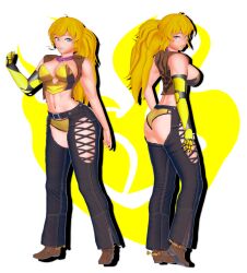 yang xiao long from rwby by arrancon