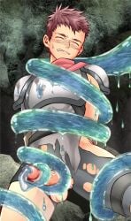 1boy abs armor balls big_balls big_penis blush blushing_profusely bondage cape cave censored censored_penis clenched_teeth closed_eyes cum cum_in_slime cum_inside cum_string cum_trail dissolving_clothes dripping duo ejaculation erection exposed_penis foreshortening foreskin_folds frown gakupoppo gay hi_res male male_only male_penetrated male_rape_victim mature_male monster mosaic_censoring mucus muscular_legs muscular_thighs orgasm original original_character painful penis penis_out pink_glans pointless_censoring raped raped_by_monster red_hair restrained restrained_arms restrained_legs retracted_foreskin semen short_hair shoulder_pads slime spread_legs struggling suspended suspended_in_midair tentacle tentacle_around_leg tentacle_around_penis tentacle_around_waist tentacle_bondage tentacle_on_male thick_penis tight_clothing torn_clothes tough_guy uncircumcised uncut urethral urethral_insertion urethral_penetration veiny_penis warrior wince yaoi young