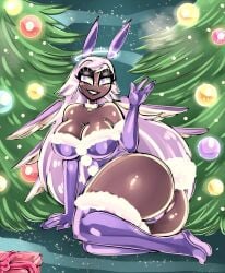 big_ass bitterbunz bunnysuit christmas emily_(hazbin_hotel) hazbin_hotel