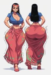 ai_generated big_ass big_breasts gigantic_ass gvukub huge_ass huge_breasts nico_robin one_piece wide_hips