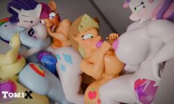 3d 3d_animation 6girls anal anal_sex animated anthro anthro_on_anthro apple_bloom_(mlp) applejack_(mlp) ass_clapping cutie_mark_crusaders_(mlp) futa_on_futa futanari futanari_only group_sex horsecock incest magicalmysticva moaning moaning_in_pleasure my_little_pony pony rainbow_dash_(mlp) rarity_(mlp) scootaloo_(mlp) siblings sisters sound sound_effects sweetie_belle_(mlp) tagme tomixp video