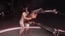 1boy1girl 3d 3d_animation big_ass big_breasts bondage kuo machine male nier:_automata nier_(series) no_sound oral penis restrained restrained_arms robot robotic_arm suspension tagme upside-down video yorha_2b yorha_9s