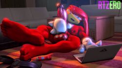 3d 3d_animation animated jerking_off knuckles_the_echidna male_only rtzero sonic_(series) sonic_the_hedgehog_(series)