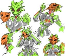 bionicle female green_body hero_factory krana lego mind_control natalie_breez possession red_eyes robot robot_girl ventis2099_(artist)