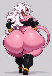 ai_generated android_21 big_ass big_breasts gigantic_ass gvukub huge_ass majin_android_21 thick_thighs wide_hips wobbling_ass