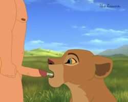 cum disney feline female feral human human_on_feral interspecies lion male male_human/female_feral male_on_feral mammal nala open_mouth penis straight the_lion_king thereaven unseen_male_face zoophilia