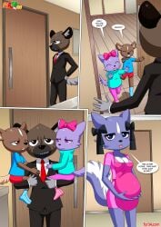 a_prison_called_freedom_(comic) aggressive_retsuko aggretsuko anthro bbmbbf comic female fur34 furry haida haida_(aggretsuko) male palcomix pregnant sanrio shikabane shikabane_(aggressive_retsuko) shikabane_(aggretsuko)