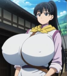 1girls absurdres ahoge ai_generated areola areolae bakunyuu bangs big_breasts blue_eyes blunt_bangs breast_expansion breast_suppress breasts cleavage covered_nipples covering_breasts cowboy_shot curvaceous curvy eyebrows_visible_through_hair female_focus fighter_(goblin_slayer) fully_clothed fully_clothed_female gigantic_breasts gigantic_butt gigantic_thighs goblin_slayer goddess gyaru halter_top halterneck hi_res high_resolution highres hourglass_figure huge_areolae huge_ass huge_breasts huge_cleavage hyper_breasts idol kimono linea_alba long_hair long_hair_female long_purple_hair long_straight_hair looking_to_the_side navel oppai skin_tight solo solo_female standing standing_female straight_hair top_heavy upper_body voluptuous voluptuous_female walking white_background white_hair wide_hips