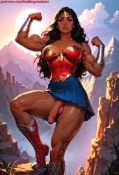 1futa ai_generated armor armpits athletic athletic_futa balls blue_eyes boots breasts brown_hair brunette_futa brunette_hair circlet cleavage corset dc_comics dickgirl fit fit_futa flexing flexing_bicep futa_focus futa_only futanari long_hair looking_at_viewer muscular muscular_arms muscular_futa muscular_futanari muscular_thighs outdoors penis redbisycle skirt sweat sweatdrop sweating sweaty sweaty_body sweaty_skin thick_thighs toned toned_arms toned_body toned_futa toned_legs toned_stomach veiny_penis wonder_woman wonder_woman_(injustice)