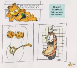 bikini garf-kini garfield_(series) garfield_the_cat official_art urinal