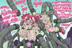 absurd_res ambiguous_penetration background big_breasts breast_sucking bukkake flutterina mouthful_of_cum overflowing_cum pink_body pink_hair pink_skin rape robot she-ra_and_the_princesses_of_power speech_bubble suspended_in_midair tentacle tentacle_rape tentacle_sex thathornybastard