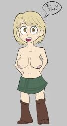 ashley_graham big_breasts blonde_hair_female bonor boots resident_evil resident_evil_4 skirt