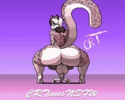 animated animated_gif anthro ass_focus back_view backsack big_ass bubble_butt clapping_cheeks crtimesnsfw dat_ass dumptruck_ass femboy flaccid fur furry gif huge_ass leopard looking_back massive_ass no_sound prince_kaydence rear_view smile snow_leopard soft_penis spread_legs tail throwing_it_back twerking