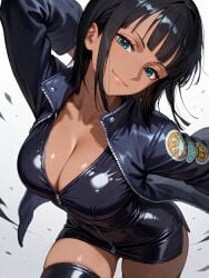 ai_generated artcalypse dark_skin female female_only latex nico_robin one_piece