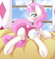 anus cutie_mark equine female hair invalid_tag looking_at_viewer mammal my_little_pony pearlyiridescence pussy solo twinkleshine_(mlp)