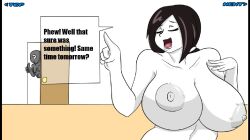 abs atari_mitsuku barefoot big_breasts breasts female huge_breasts muscular muscular_female naughty_face nintendo nipples nude puffy_anus seductive seductive_smile smile solo thick_thighs wii wii_fit wii_fit_trainer wii_fit_trainer_(female)