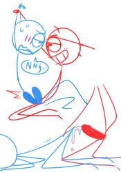 2boys anal anal_sex colors cum dick_figures gay stickman