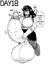 1futa big_breasts big_penis black_hair foreskin futa_only futanari huge_cock hyper hyper_balls hyper_penis licking_lips no_nut_november pantyhose retracted_balls retracted_foreskin risky_masturbation slip sluk slup t-boy throb throbbing_penis urethral_insertion yoganotorabaka yuuko_(t-boy)