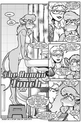 anthro bathroom breasts clothing comic eyewear female glasses human human_on_anthro interspecies lingerie mammal monochrome mouse nipples penny_pound pregnant rodent style_wager tuft