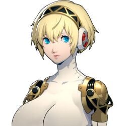 aigis (persona) from persona by shittyartz