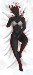 auditor black_body breasts dakimakura dakimakura_(medium) dakimakura_design dakimakura_pillow dakimakura_pose female female_only humanoid madcom madcomm madness:_project_nexus madness_combat madness_combat_(series) red_eyes shadow the_auditor women