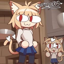 2025 2d 2d_(artwork) 2d_animation 2d_artwork :3 animated animated_image artist_signature background bedroom_eyes big_breasts big_cleavage blonde_female blonde_hair boots bra breasts cat_ears cat_girl cat_humanoid cat_tail catgirl cute dumb ear_fur emiileous excited excited_female feline feline_humanoid hammerspace_breasts heart heart_symbol hidden_buxom huge_breasts leg_lift lifeless_eyes lifting_clothing lifting_leg lifting_shirt massive_breasts melty_blood neco-arc presenting presenting_breasts red_eyes shading short_hair skirt star star_(symbol) stars sweater sweater_lift tail tsukihime turtleneck turtleneck_sweater watermark