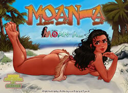 1girls ass barefoot bubble_butt character_name chesare copyright_name dark-skinned_female dat_ass disney feet female female_only moana moana_waialiki pacific_islander petite polynesian soles solo tagme teen teenage_girl teenager text toes young