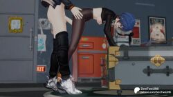 1boy 1girls 3d animated belle_(zenless_zone_zero) bent_over big_penis blue_hair breasts_out brother brother_and_sister chiyo1000nights cum_inside from_behind grey_hair incest ksocrates4 light-skinned_female light-skinned_male light_skin long_video longer_than_one_minute medium_breasts opennsfwsp pants_down penis_out sex sex_from_behind shirt_lift short_hair sibling siblings side_view sister sound standing standing_doggy_style standing_sex uncensored vaginal_penetration vaginal_sex video wise_(zenless_zone_zero) zenless_zone_zero zerotwolink