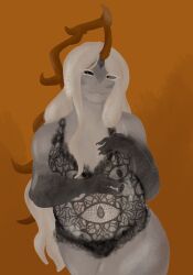 1other cookie_run cookie_run_ovenbreak funfetticannon humanoid lingerie longan_dragon_cookie nonbinary nonbinary_(lore) null pinup pregnant