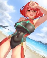 pyra from xenoblade (series) by ibouki