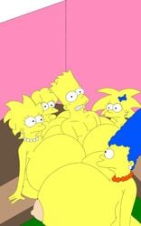 alternate_breast_size bart_simpson big_breasts booby_trap breasts huge_breasts incest lisa_simpson maggie_simpson marge_simpson maxtlat milf nipples the_simpsons zia_simpson-van_houten