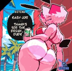 1girls artist_self-insert ass bikini bikini_bottom bikini_top breasts ditchu ditchu_(oc) ditchuart_(sfw) female female_only oc original_character thighs