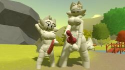 2_penises 2furrys 2futa 2futas 3d 3d_(artwork) :3 arm_behind_head background balls ballsack big_breasts blush blush_lines breasts_out bridge bush bushes chest_tuft erect_penis erection flower_in_hair fluffy_tail footless furry furry_futa furry_only furry_tail futa_focus futa_on_futa futa_only futa_yuri futanari grabbing_balls grabbing_penis grass grass_field hanging_balls high_quality huge_knot imminent_selfcest intersex knot knotted_dildo large_penis legs_apart looking_at_viewer naked naked_futa nature naturism naturist nipples no_feet nose_blush nude nude_futa outdoor_nudity outdoors penis penis_size_comparison penis_size_difference pink_penis presenting presenting_hindquarters rec_room rock rocks same_character same_person selfcest shaded showing_off size_difference standing submissive_anthro submissive_futa sunny_(melodynotmel) syntholsoul tongue_out tree trees white_furry white_skin yuri