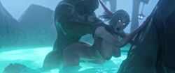 1boy 1girls 3d 4k 4k_resolution animated ballsack bent_forward bent_over big_breasts bouncing_breasts breast_grab breast_squeeze breasts elf_ears erect_nipples foggy foggy_background hand_around_neck large_breasts long_penis longer_than_30_seconds male_moaning moaning moaning_in_pleasure moans moonwell nagoonimation night night_elf night_sky nipples nude orc orc_(warcraft) orc_male orced outdoor_sex outdoors partially_submerged penis ponytail questionable_consent rough_sex sex sex_from_behind sound sound_effects standing standing_sex straight tagme thick_penis thick_thighs vaginal_penetration vaginal_sex video warcraft water white_eyes world_of_warcraft