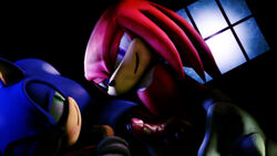 3d big_penis blue_fur furry hedgehog knuckles_the_echidna male mammal penis romantic sex sonic_(series) sonic_the_hedgehog sonicfoxhound yaoi