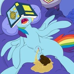 anus backside book clitoris defecating defecation dudey64 equine feces female feral friendship_is_magic mammal my_little_pony open_mouth peeing pegasus pussy rainbow_dash_(mlp) scat shitpile sleeping solo urinating urinating_while_defecating urination urine wings