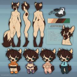 anthro balls canine flaccid humanoid_penis looking_at_viewer male mammal model_sheet nipples nude penis smile solo teil wide_hips wolf