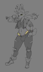 billy_(deadlock) penis big_penis bulge furry thick_thighs wide_hips tag me reddrago tagme