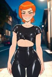 ai_generated ben_10 female gwen_tennyson latex latex_clothing latex_leggings latex_top nighttime potential_prostitute prostitute prostitution prussia123 sexy sexy_body sexy_clothing slutty_female street