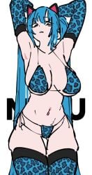 armpits big_breasts bikini hatsune_miku miku_hatsune tummy utamamilk(artist)